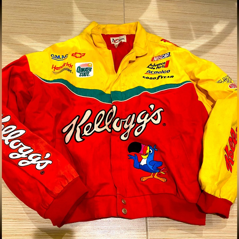 Kellog NASCAR Jacket Toucan Sam Vintage Rare Chase Authentics